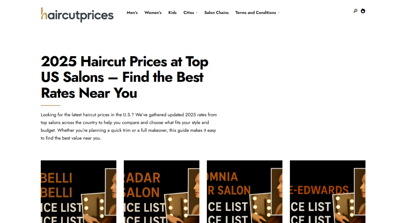haircutprices project